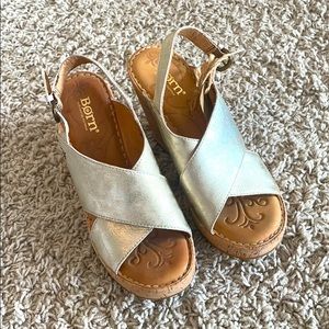 Size 7 Born cork wedges